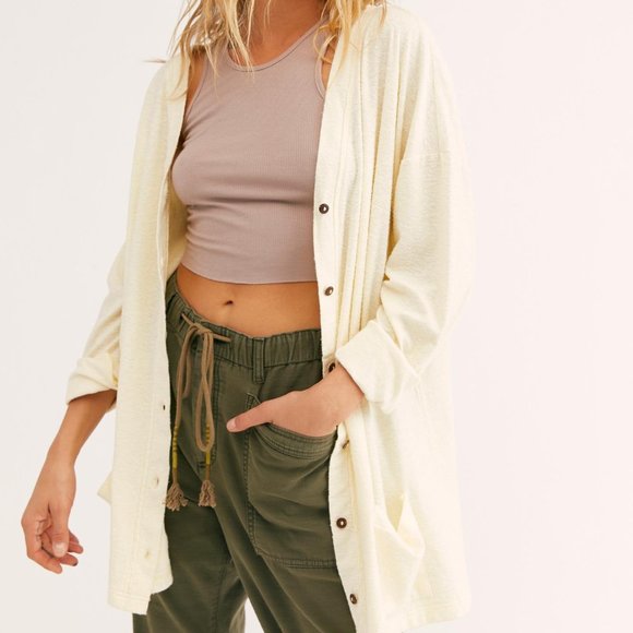 Free People Sweaters - 🆕 Free People Beach Take A Walk Natural Cardi